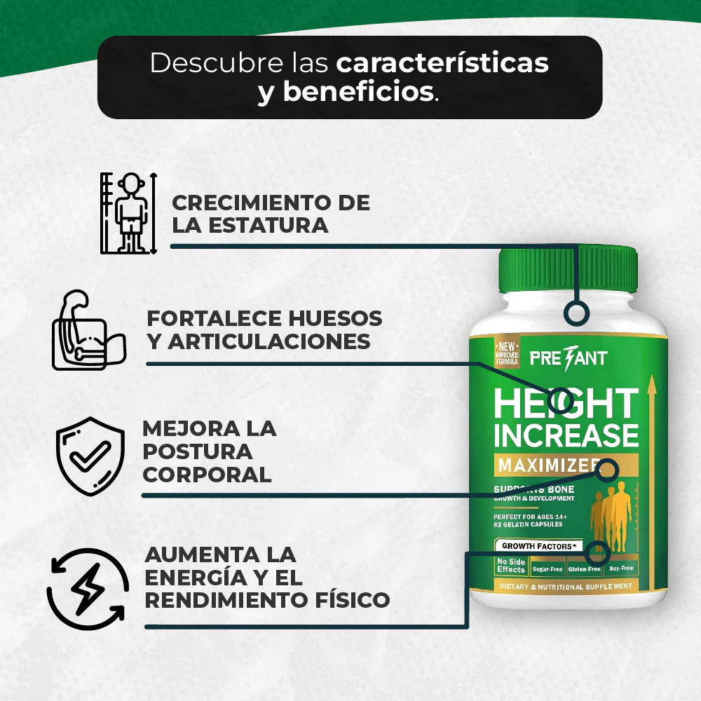 Cápsulas para el crecimiento - 62 unidades
