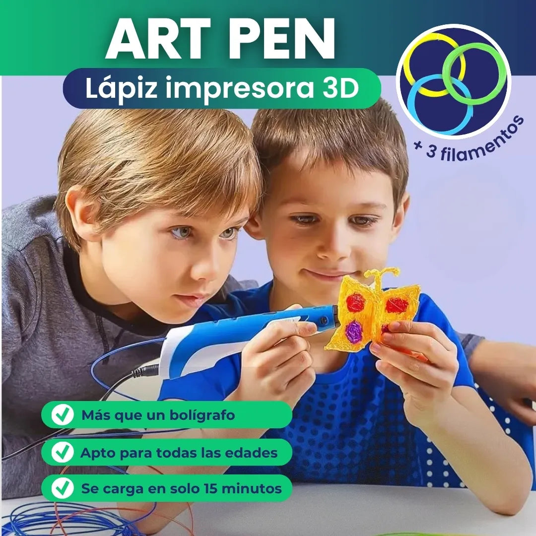 ArtPen - Lapiz impresora 3D + 3 filamentos