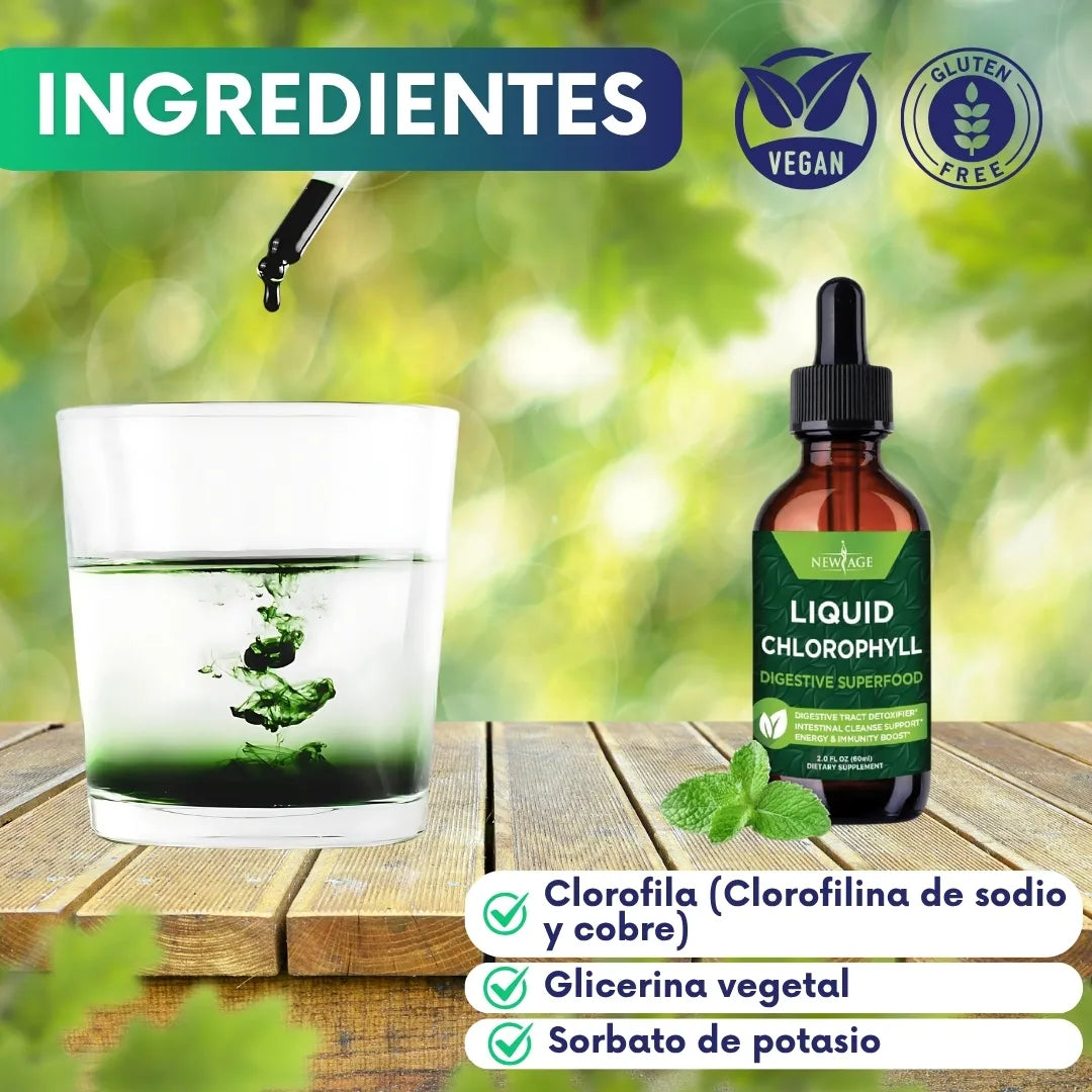 Clorofila líquida - reduce esos kg de más