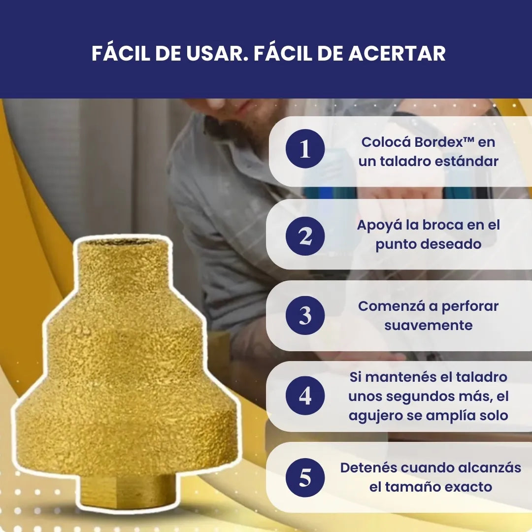 Bordex™ - Broca escalonada diamante 20-30-45 mm