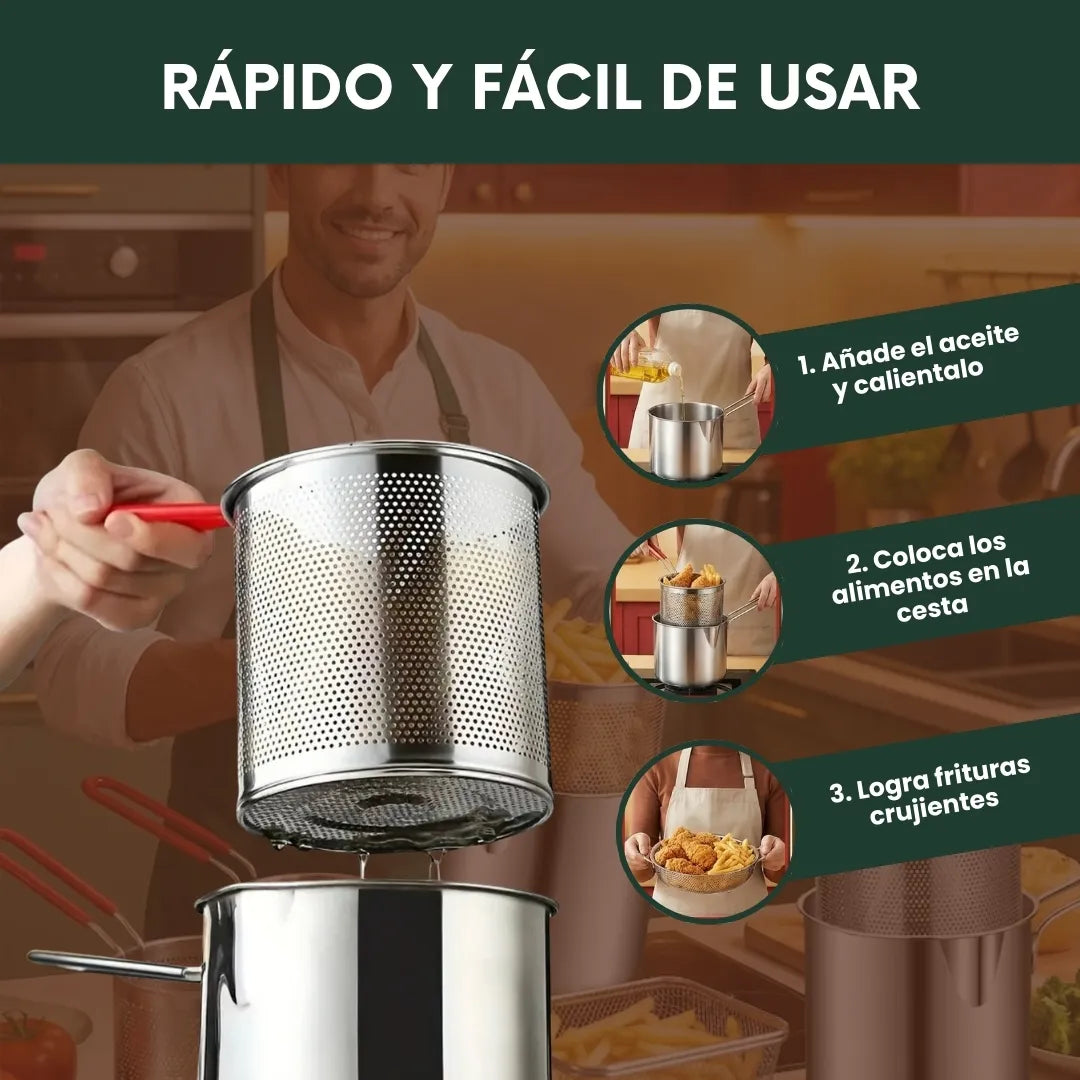 EliteFry™ - Olla freidora de acero 304