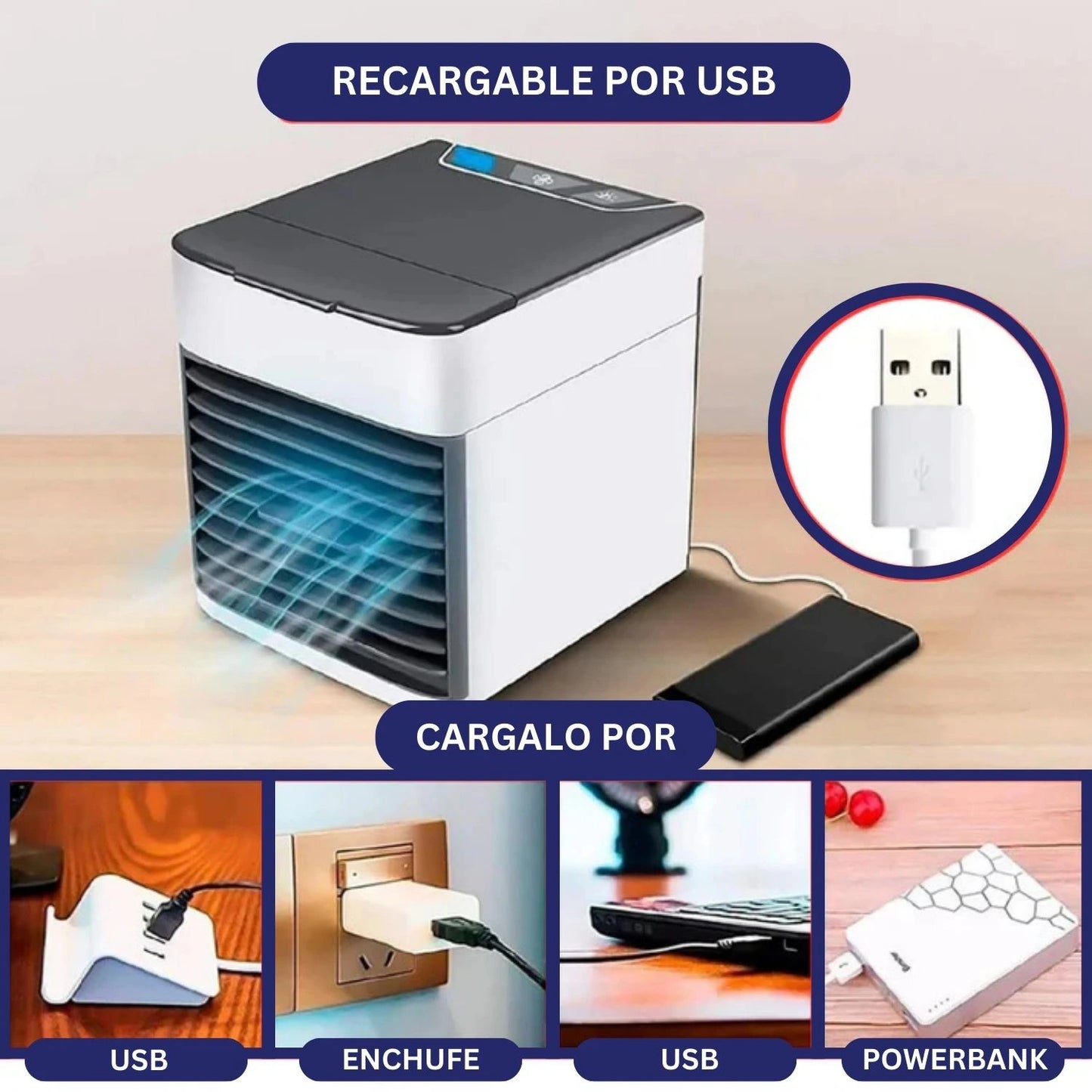 Mini aire acondicionado - Aire fresco en cualquier momento