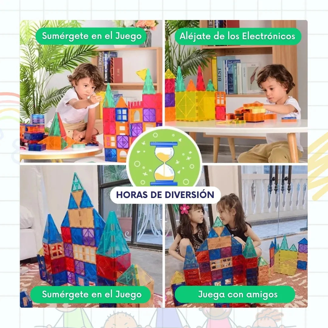 Bloques magnéticos de construcción (30 piezas) + Ebook digital🎁