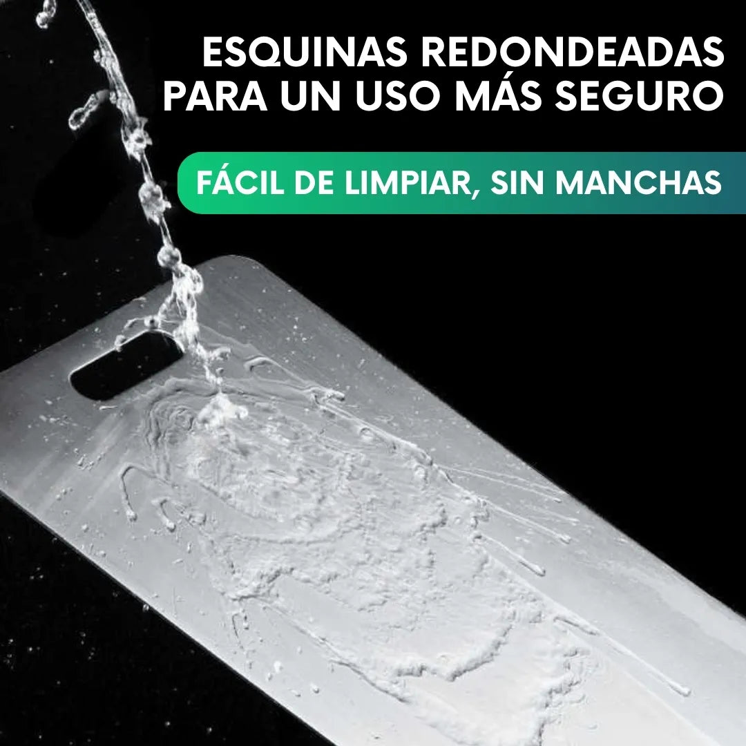 Tabla de picar de acero inoxidable (30x20cm)