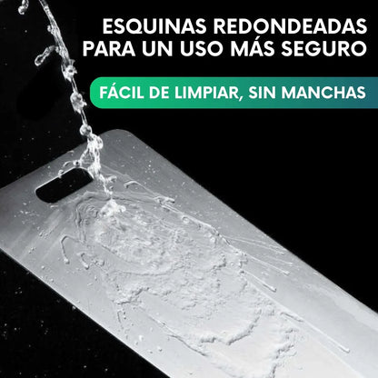 Tabla de picar de acero inoxidable (30x20cm)