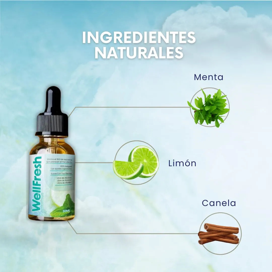 Well Fresh - Gotas naturales para el mal aliento 2x1