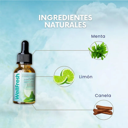 Well Fresh - Gotas naturales para el mal aliento 2x1