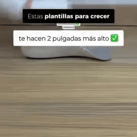 Plantillas aumenta altura ortopédicas - 2x1