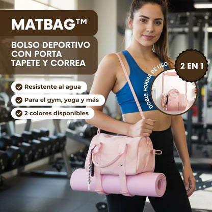 MatBag™ - Bolso deportivo 2 en 1 con porta tapete y correa