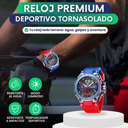 Reloj Smael™ tornasolado — Máquina de cuarzo, impermeable + Caja 🎁