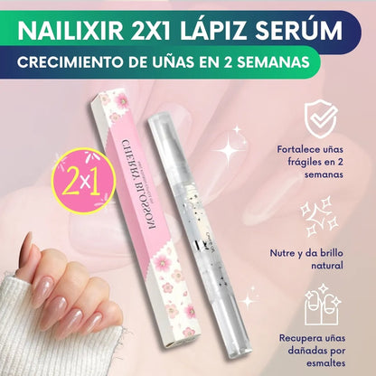 Nailixir™ - 2x1 Lápiz Serúm para el crecimiento de uñas en 2 semanas