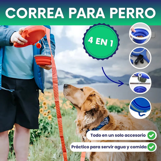 Correa para perro 4en1