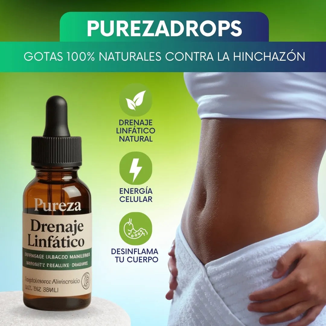 PurezaDrops™ | Gotas 100% naturales contra la hinchazón