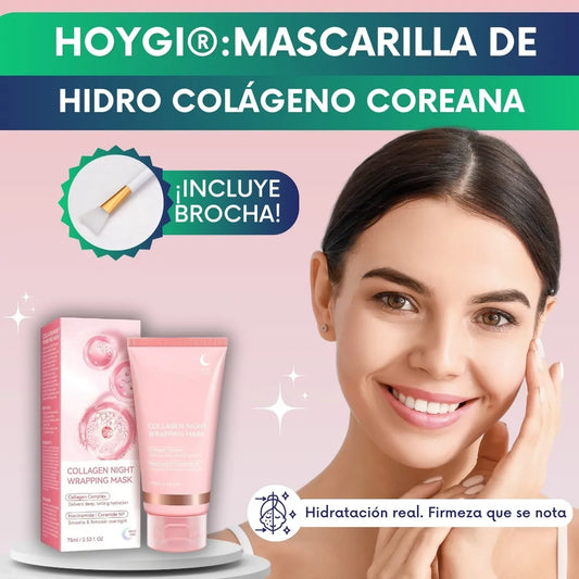 Hoygi®: Mascarilla de Hidro colágeno Coreana + Brocha 🎁