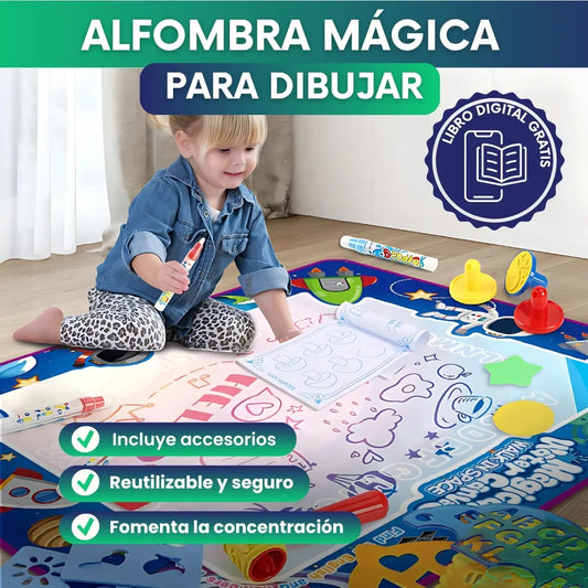 Alfombra mágica para dibujar + accesorios + Libro digital 🎁