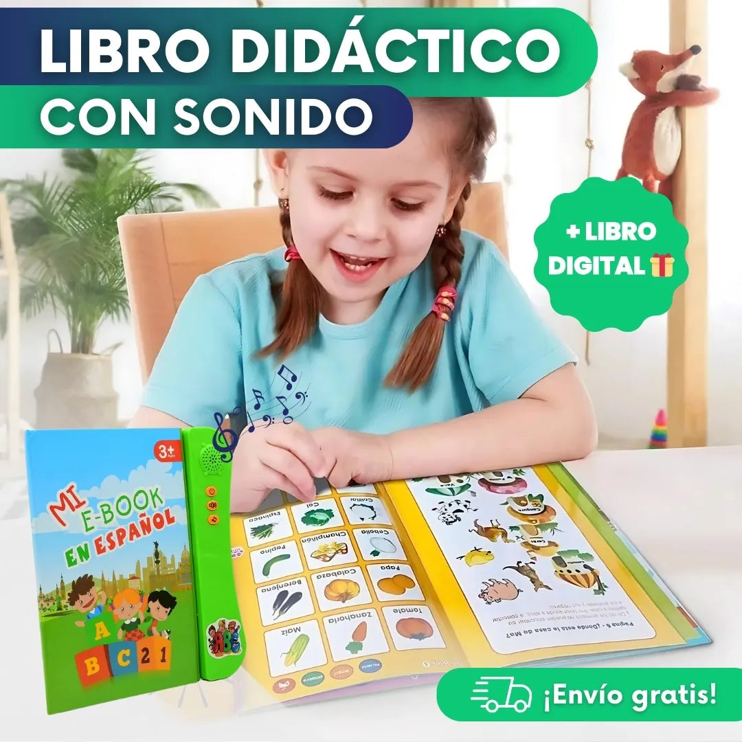 Libro didáctico con sonido + libro digital 🎁
