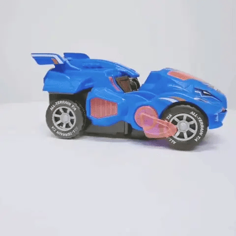 DinoCar transformable 2 en 1 con luces y sonido