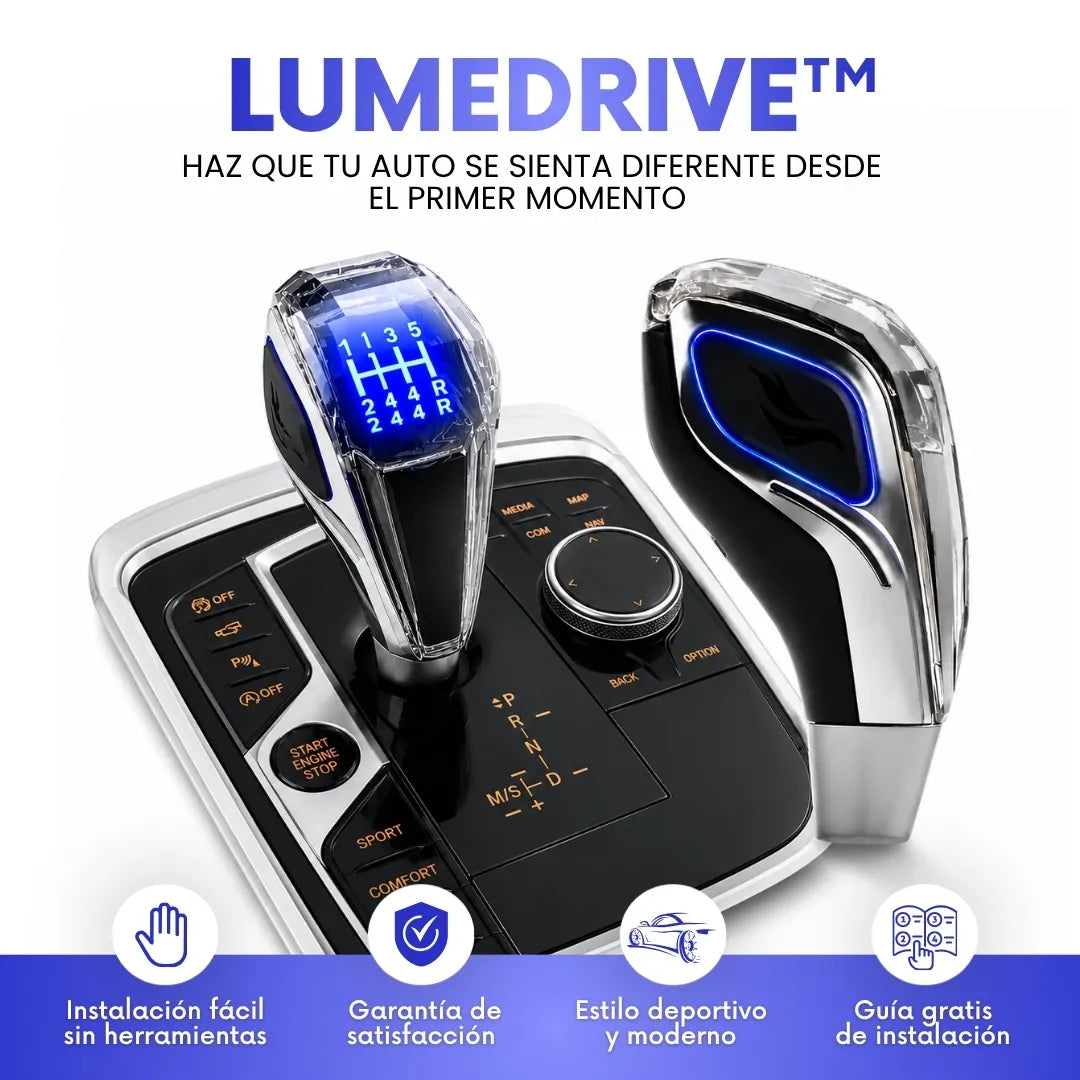 LumeDrive™ | Perilla de cambio deportiva con luz