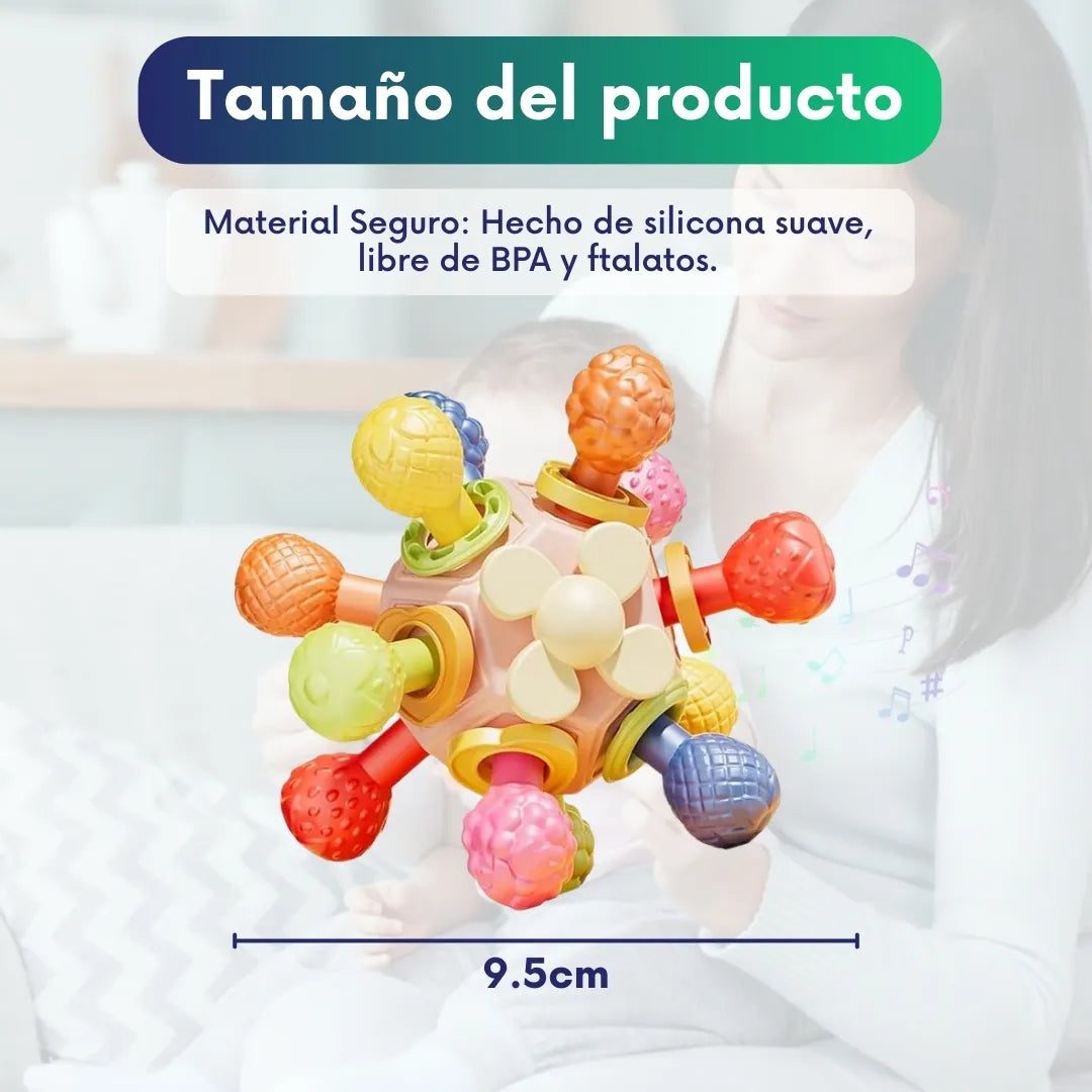 Sonajero Mordedor Montessori - Alivia la dentición