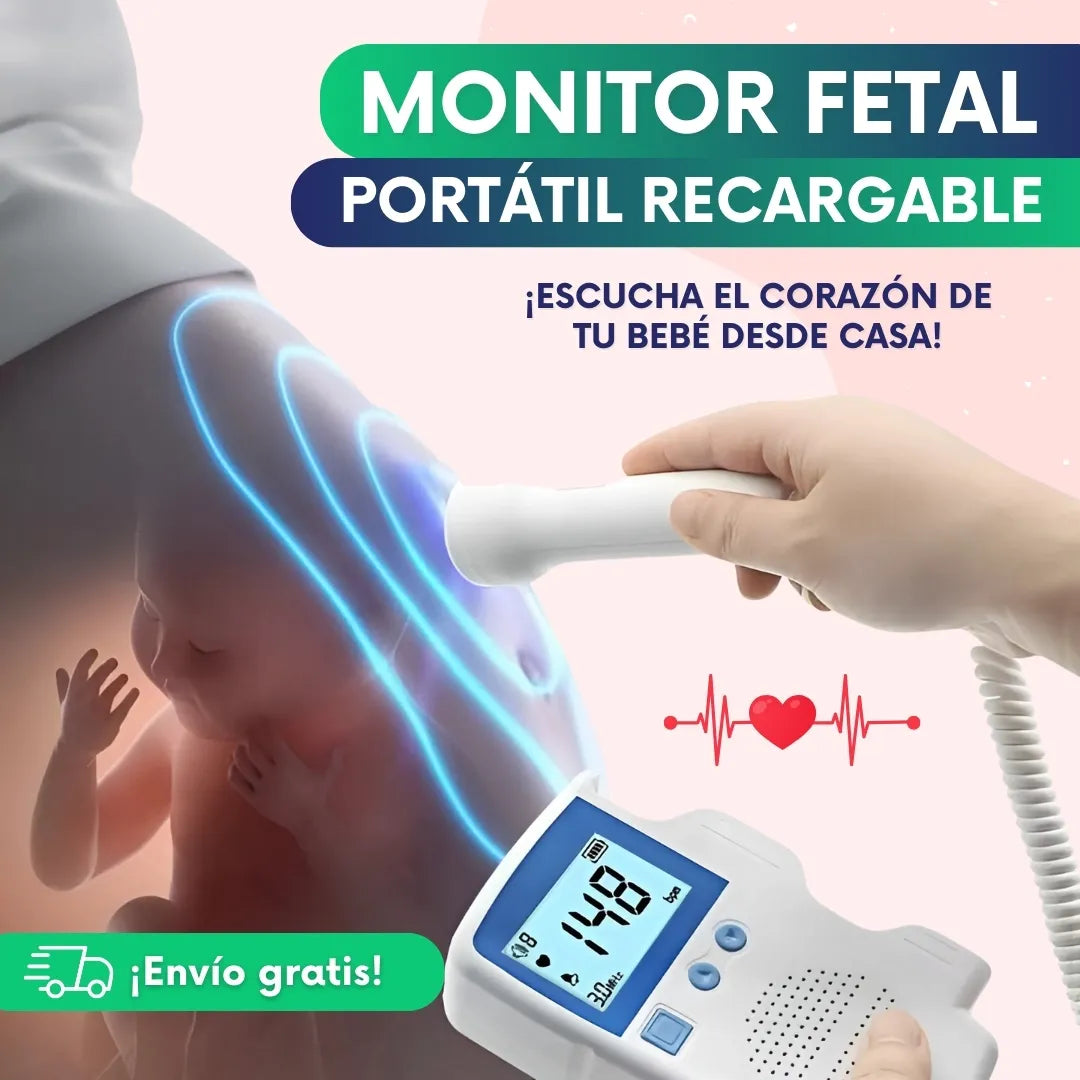 Monitor fetal portátil recargable