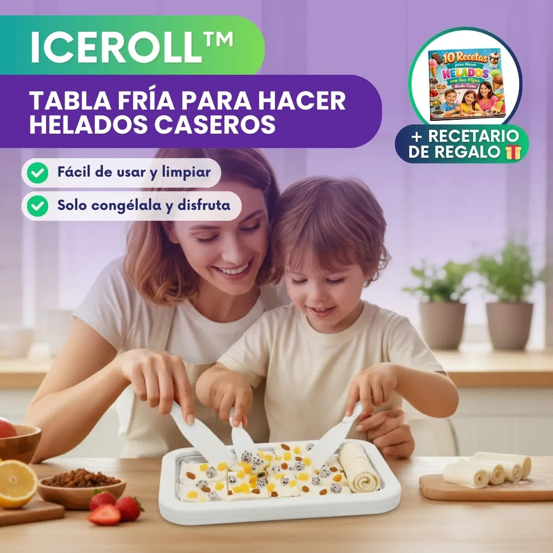 IceRoll™ - Tabla fría para hacer helados caseros + 🎁