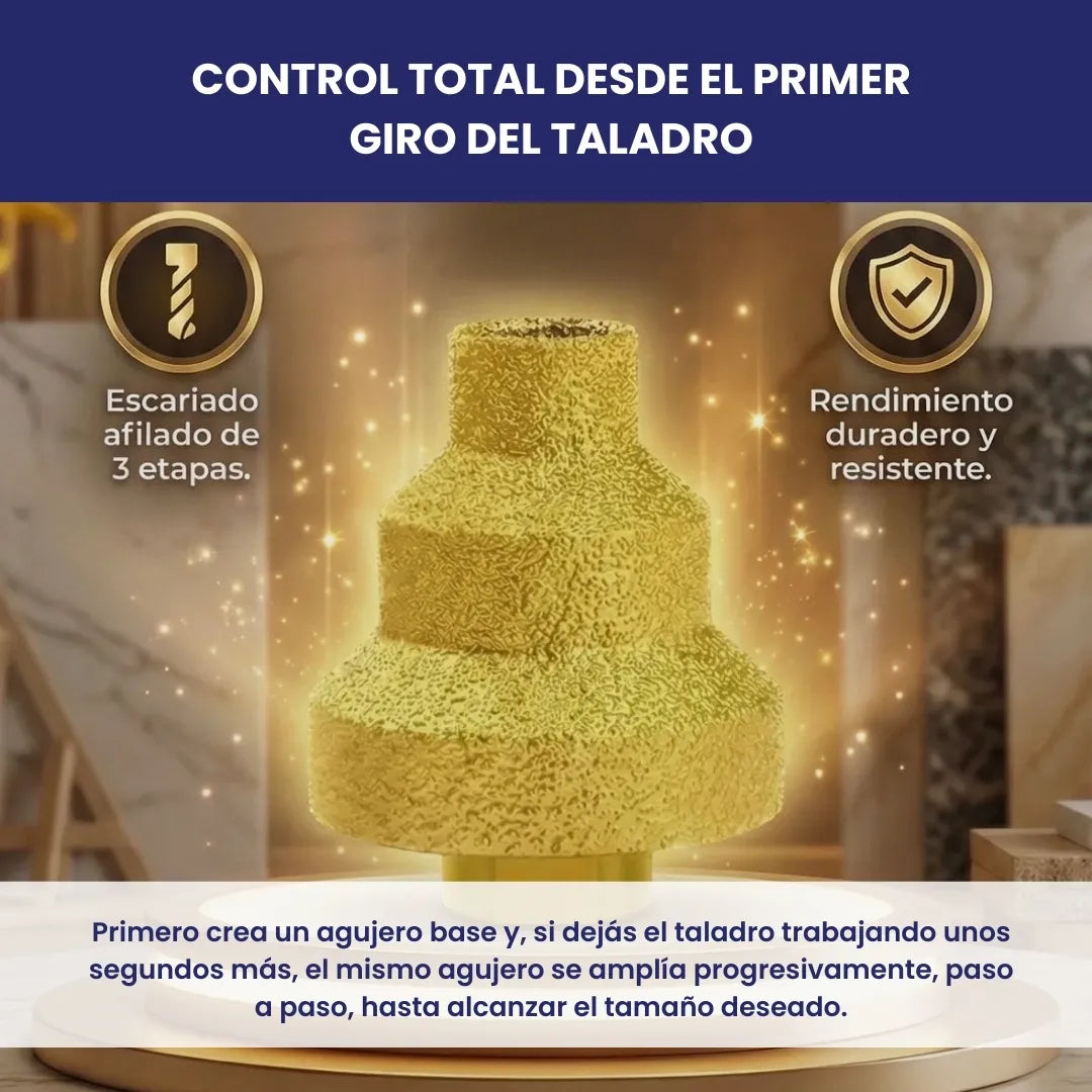 Bordex™ - Broca escalonada diamante 20-30-45 mm
