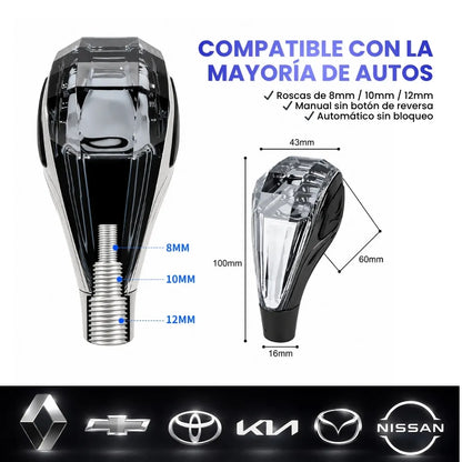 LumeDrive™ | Perilla de cambio deportiva con luz