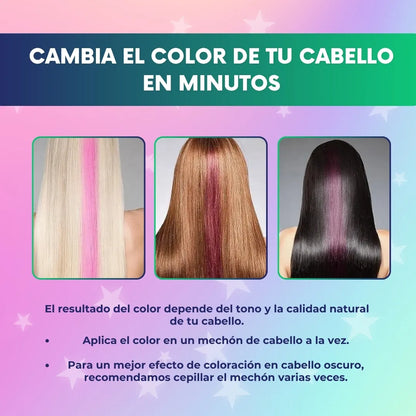 Set de 6 peines de tizas ColorGlide™ - para teñir el cabello temporalmente