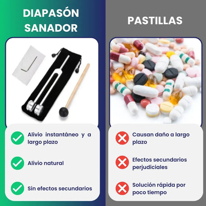Diapasón sanador de 128 Hz + Libro digital 🎁