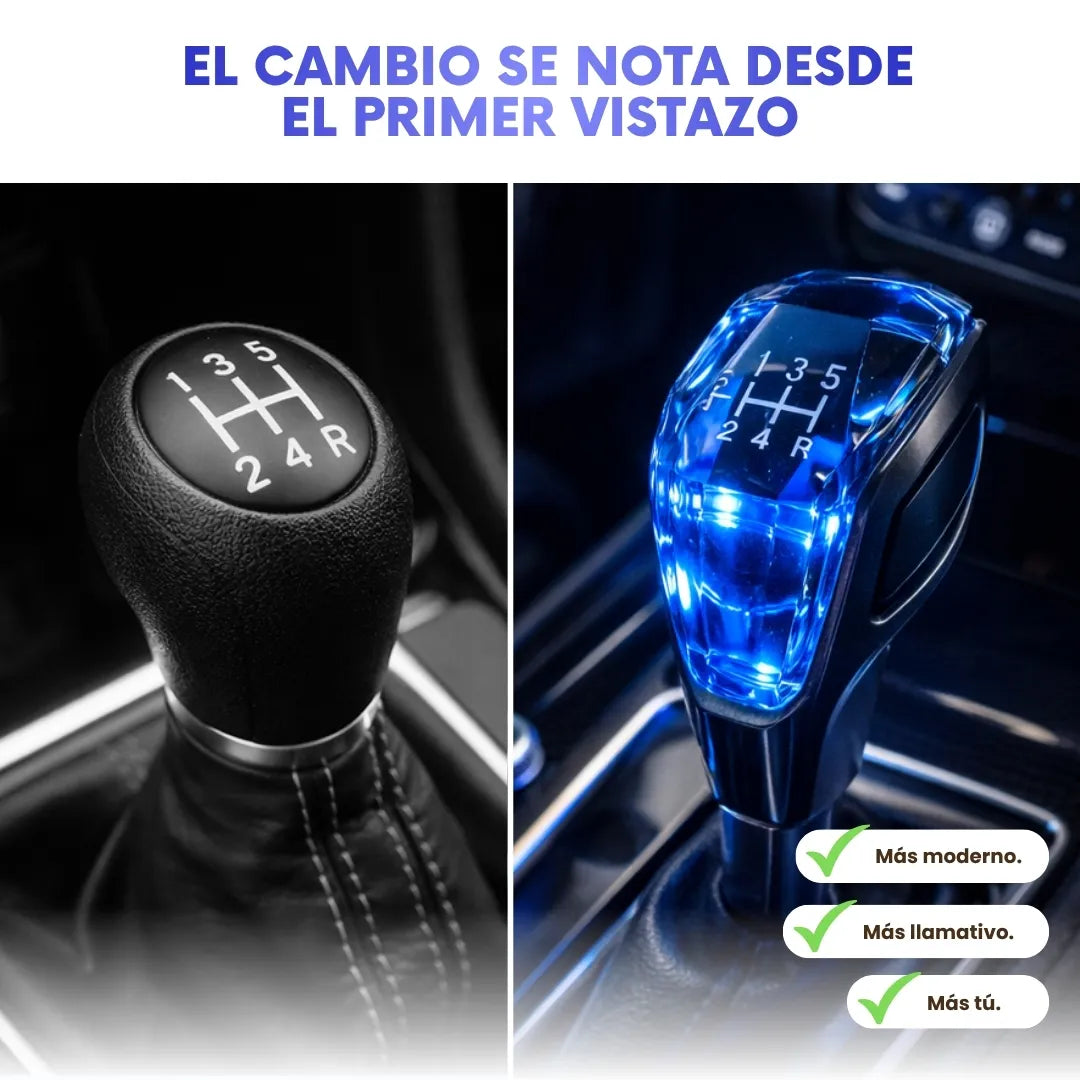 LumeDrive™ | Perilla de cambio deportiva con luz