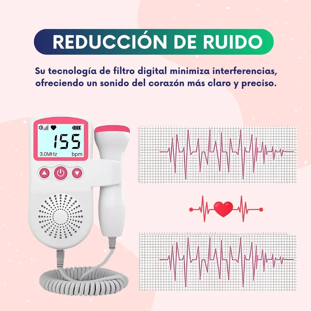Monitor fetal portátil recargable