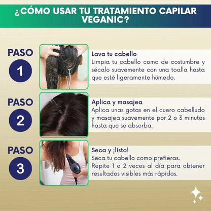 Veganic - Aceite natural para el crecimiento del cabello