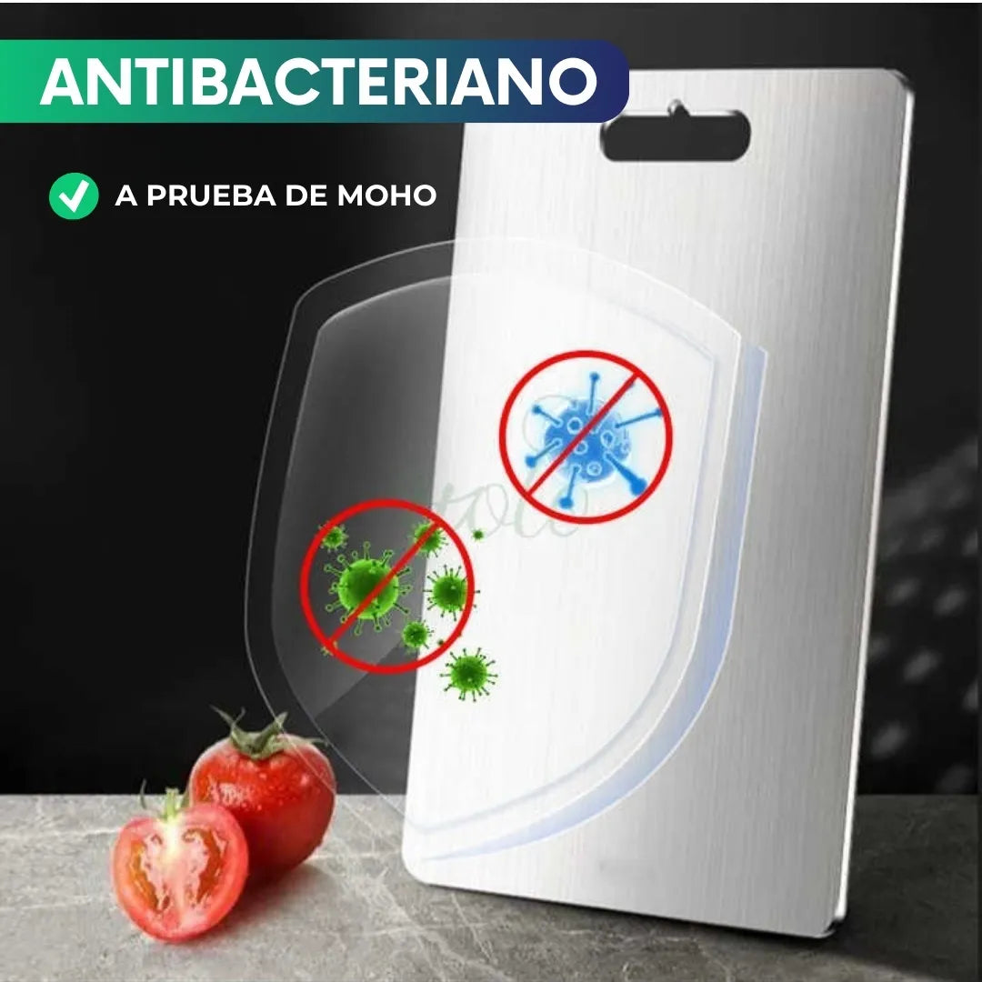 Tabla de picar de acero inoxidable (30x20cm)