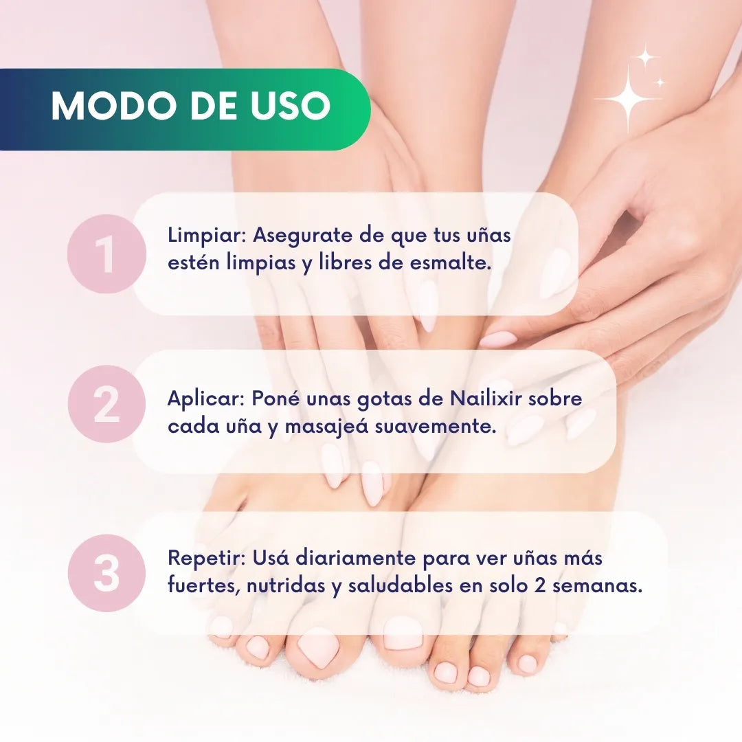 Nailixir™ - 2x1 Lápiz Serúm para el crecimiento de uñas en 2 semanas