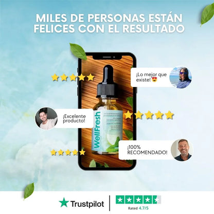 Well Fresh - Gotas naturales para el mal aliento 2x1