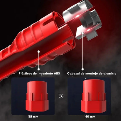 Llave multiuso para griferia 14 en 1