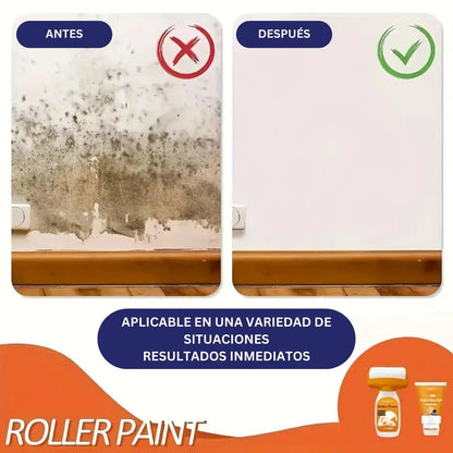 Rodillo mágico recargable + 400ml de pintura blanca 🎁