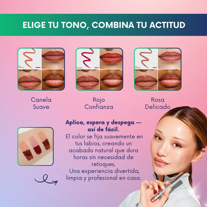 Peel-Off Tattoo Lip Liner | Delineador labial efecto tatuaje | ¡Lleva 2 y paga 1!