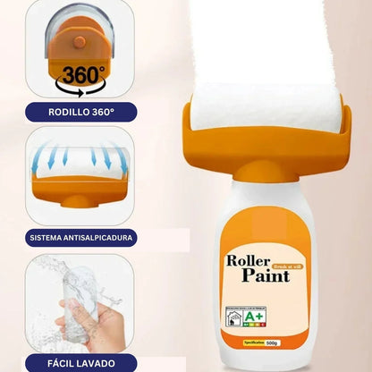 Rodillo mágico recargable + 400ml de pintura blanca 🎁