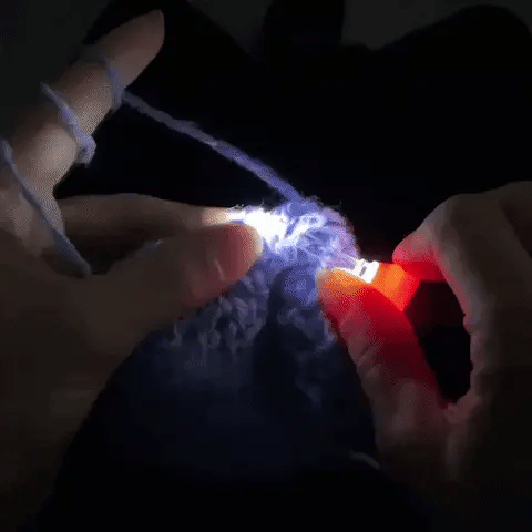 CrochetLúmina™ con 11 cabezales intercambiables y luz led + Regalo 🎁