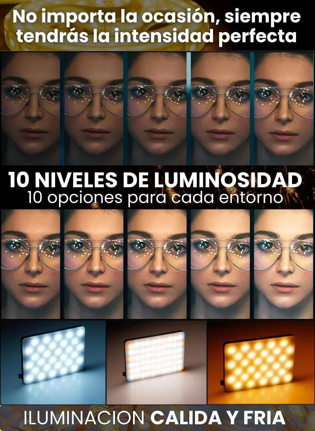 Luz led portatil -  Luce reluciente en cualquier toma