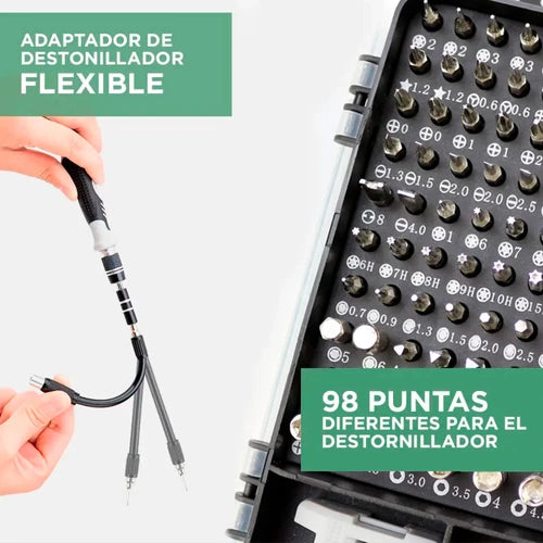 Set destornilladores de precisión 115 en 1