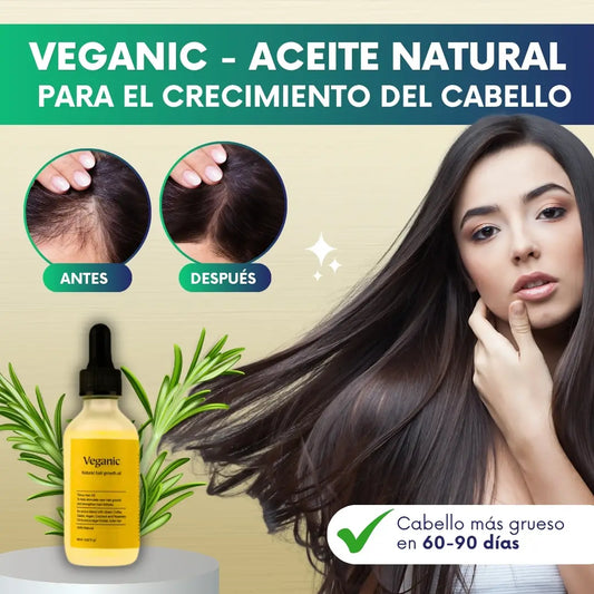 Veganic - Aceite natural para el crecimiento del cabello